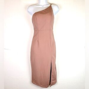 Hello Molly Asymmetrical Mauve Dress